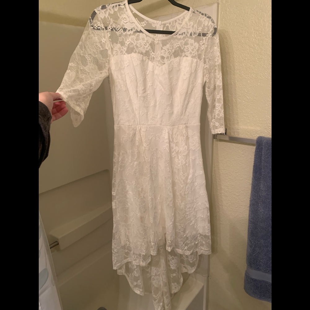 Dress rehearsal wedding dress